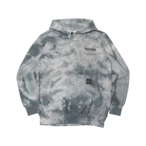 Wknd sweater pullover hoodie tie dye magma grey 1205