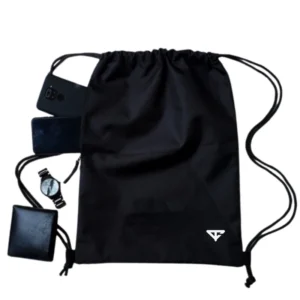 PRAYERFAIT - Tas Serut Pria Wanita Unisex Model Polos Hitam Original Tas Futsal Anti Air