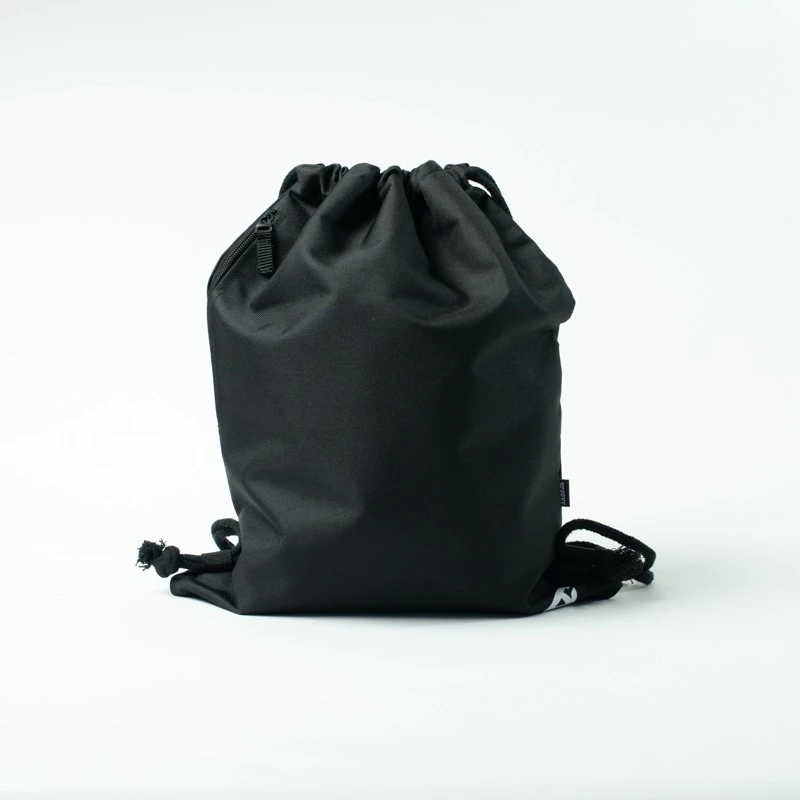 PRAYERFAIT - Tas Serut Pria Wanita Unisex Model Polos Hitam Original Tas Futsal Anti Air - Image 2